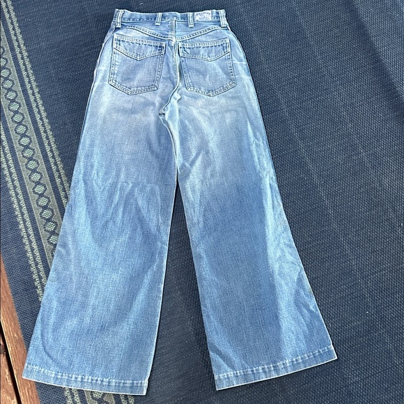 Wrangler Vintage 70’s Classic Blue Denim Jeans. High rise, wide leg. Size 9 - Picture 8 of 8
